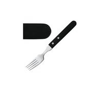 Fourchette à Steak pour Restaurant Manche Noir 196 mm - x 12 - Amefa - - Inox 196 NC