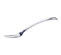 Fackelmann 19141 Fourchette inox 2 piques, fourchette à viande, barbecue, Acier inoxydable 14/1, Argent, 32,5 cm