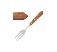Olympia C137 Lot de 12 fourchettesà steak avec manche en bois Marron