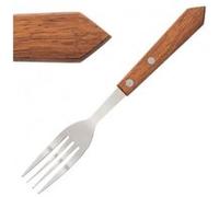 Fourchette à Viande 200 mm Manche en Bois x 12 Olympia NC G