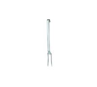 RÖSLE Fourchette à Découper Professionnelle pour Servir Viande, Saucisse et Fromage, Acier Inoxydable 18/10, Longueur 35 cm, Passe au Lave-Vaisselle, Argenté