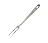 Fackelmann 40696 Fourchette INOX 2 Piques à Viande et Barbecue, Acier Inoxydable, Argent, 30,5 x 2,4 x 3,5 cm