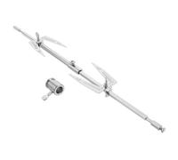 Fourchette à Viande Rôtissoire Télescopique Inox, pour Poulet Rôti | Démontable, Largeur Compatible ≤ 6mm, Rangement Compact, Nettoyage Facile, Repas Maison, Pique-niques