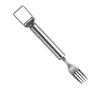 Fourchette Coupe-Pastèque - Outil De Coupe Facile 2 En 1 Gadget Cuisine,Fourchette Coupe-Fruits Mangue Et Pastèque En Cubes | Pour Salades De Fruits, Fêtes, Barbecue, Cuisine, Camping, Maison