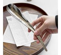 Fourchette Cuillère Acier 316 Manche Long 20cm(Spoon) | Acier 316 pour premium, résistant à la rouille, pour idéal dessert et pour salade, manche 20cm, finition polie