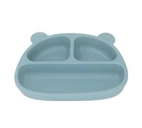 Fourchette de Cuillère d'assiette Divisée par bébé, Empêchent la Chute de Ventouse, Ensemble d'assiettes Fendues en Silicone Sûr pour le Repas de bébé (Assiette Cuillère