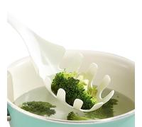 Fourchette de service à spaghetti, cuillère de cuisine à nouilles, outil à pâtes résistant à la chaleur avec prise facile, cuillère de cuisson à long manche, ustensile de cuisine avec matériau sûr, ou