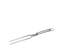 RÖSLE Fourchette à Découper Professionnelle pour Servir Viande, Saucisse et Fromage, Acier Inoxydable 18/10, Longueur 35 cm, Passe au Lave-Vaisselle, Argenté