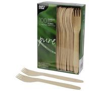 PAPSTAR Fourchette en bois 'pure', longueur: 165 mm, par 500