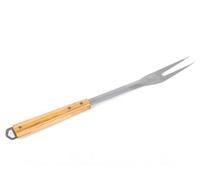 SOMAGIC-Fourchette pour barbecue en inox et manche bambou - 44 cm