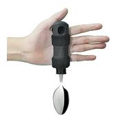 Fourchette pour Personne Handicapée Couverts avec Sangle Facile à Saisir Fourchette de Table Adaptatif Parkinson pour Personne Âgée Aide à Manger Anti-secousses Ustensiles Lestés pour Tembler Mains