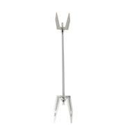 Fourchette Rotative en Acier Inoxydable Argenté pour Poulet Rôti