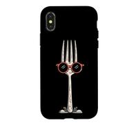 Fourchette Souriante Amusante avec Chaussures pour Les Amateurs de Couverts Coque pour iPhone X/XS