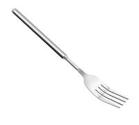 Fourchette télescopique extensible en acier inoxydable de 63 cm de long pour dîner, fruits, desserts, barbecue, grillades, dîners, 22 à 63 cm