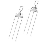 Fourchettes à Broche pour Rôtisserie en Acier Inoxydable 2 Pcs