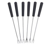 Fourchettes à Fondue en Acier Inoxydable 6 Pièces | Fourchettes Longues à Codage Couleur pour Gâteau, Chocolat, Fruits, Fondue au Fromage
