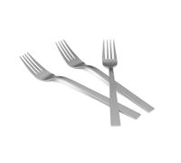 Fourchettes de table Set de 3 à 21 cm en acier inoxydable 18/10 avec finition PVD mate, poignée fine ergonomique, antirouille, lavables au lave-vaisselle