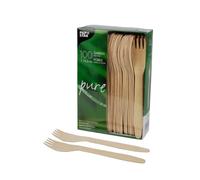Fourchettes en bois PAPSTAR "pure" Longueur : 165 mm 100 pièces