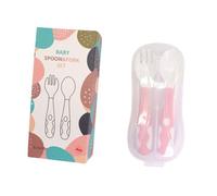Fourchettes Et Cuillères Pour Tout-Petits, Couverts D'entraînement Pour Enfants Et Nourrissons, Ensemble D'ustensiles De Table D'apprentissage Pour L'alimentation