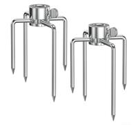 Fourchettes robustes pour barbecue à charbon de bois | Design conique à 4 broches, insertion facile de la viande, maintien sûr, empêche le glissement, préparation rapide de la