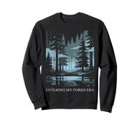 Fourchettes Washington Blue Filter Rain Moody Esthétique Sweatshirt