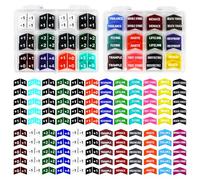 FourDragons Lot de 120 jetons de mots-clés MTG pour accessoires de cartes magiques, statistiques de créature MTG plus 1 jeton de compteur de vie pour TCG CCG Accessoires de jeu de cartes magiques