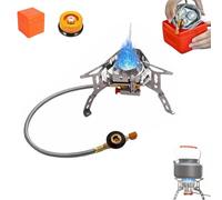Fourfiy Camp Stove, Fourfiy Micro Camping Stove, 9900w Windproof Camping Stove, Fast Boil & Lightweight Adjustable Flame For Outdoor Cooking (1 pcs,Single head)