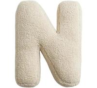 Fouriding Coussin de Lettres en Peluche Alphabet Anglais Décoratif pour Chambre d'Enfant et Plancher de Voiture (N)