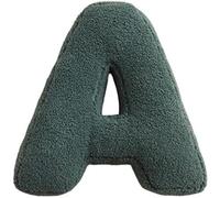 Fouriding Coussin décoratif en peluche avec lettres alphabet anglais pour chambre d'enfant, canapé, lit, sol, voiture