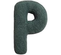 Fouriding Coussins de Lettres en Peluche Alphabet Anglais Coussin Décoratif pour Chambre d'enfant Coussin Décoratif pour Chambre d'enfant Coussin Décoratif pour Plancher de Voiture (P)