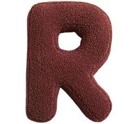 Fouriding Coussins de Lettres en Peluche Alphabet Anglais Coussin Décoratif pour Chambre d'enfant Coussin Décoratif pour Chambre d'enfant Coussin Décoratif pour Plancher de Voiture (R)