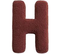 Fouriding Coussins de Lettres en Peluche Alphabet Anglais Coussin Décoratif pour Chambre d'enfant Coussin Décoratif pour Chambre d'enfant Coussin Décoratif pour Plancher de Voiture (H)
