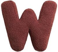 Fouriding Coussins de Lettres en Peluche Alphabet Anglais Coussin Décoratif pour Chambre d'enfant Coussin Décoratif pour Chambre d'enfant Coussin Décoratif pour Plancher de Voiture (W)