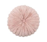 Fouriding Oreiller Rond en Faux Lapin 35cm,Oreiller Rond en Forme de Citrouille Coussin pour Salon Canapé Lit Chaise Plancher Voiture Décoration Intérieure (Rose)