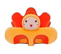 Fouriding Siège de Soutien Bébé, Mignon de Dessin Animé Coussin Canapé Assis Bébé S'asseoir en Peluche Remplie de Coton Nouveau-né Apprend des Cadeaux de Chaise Assise Enfant (Poussin) F-1 50cm