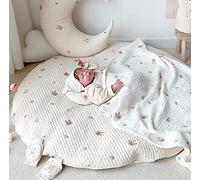 Fouriding Tapis de Jeu pour Enfants,Tapis de Gymnastique pour Aactivités Baby Tapis de Sol pour Chambre d'enfants Décoratif (Lapin)