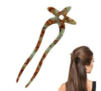 Fourks de cheveux pour les petits, épingles à cheveux vintage Fork - Starfish Design Hairpin Fork For Buns - Clip de cheveux paresseux de la fête des mères pour les longs cheveux épais pour l'école,