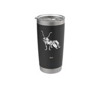 Fourmi - Bois rouge - Insecte Gobelet isotherme en acier inoxydable double paroi
