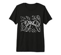 Fourmi Rouge Linéaire Passionné d'Insectes T-Shirt Haut de Gamme