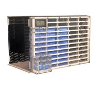 Fourmilière en Acrylique, Fourmilière en Acrylique Multicolore de 30 cm, Design Transparent, 2 Tours d'eau et Ports d'extension(White)