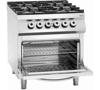 Fourneau à 4 feux vifs avec soubassement ouvert G