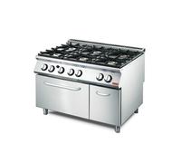 Fourneau a gaz 6 brûleurs - Four à gaz - Gastro M - - Acier inoxydable 1200x700x850mm NC