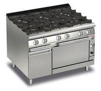 Fourneau à Gaz sur Four 6 feux vifs gaz P700 38,9 kW Baron 1 G