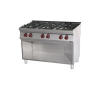 Fourneau à Gaz sur Meuble Redfox SP 70 G 2 à 6 Brûleurs 1200x700x900 mm Blanc