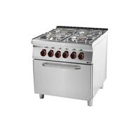 Fourneau combiné avec four à air chaud électrique GN 1/1 4x brûleur SPT 90/80 11 GE Redfox