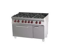 Fourneau Combiné avec Four Electrique Statique Redfox ECO SPBT 70 21 GE Blanc 900x1200x700 mm