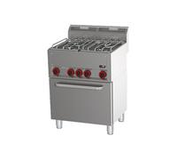 Fourneau Combiné sur Four Electrique GN 1/1 Redfox SPT GL Blanc H900 L658 P609