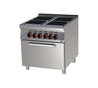 Fourneau électrique avec four à air chaud électrique GN 1/1 4x feu 400 V SPQT 90/80 11 E Redfox G