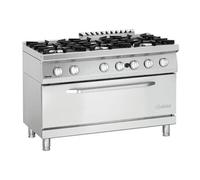 Fourneau Gaz 6 Brûleurs sur Four Gaz 13,5 kW Bartscher