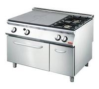 Fourneau plaque coup de feu 2 feux vifs Four à gaz 8 kw Gastro M 1 G